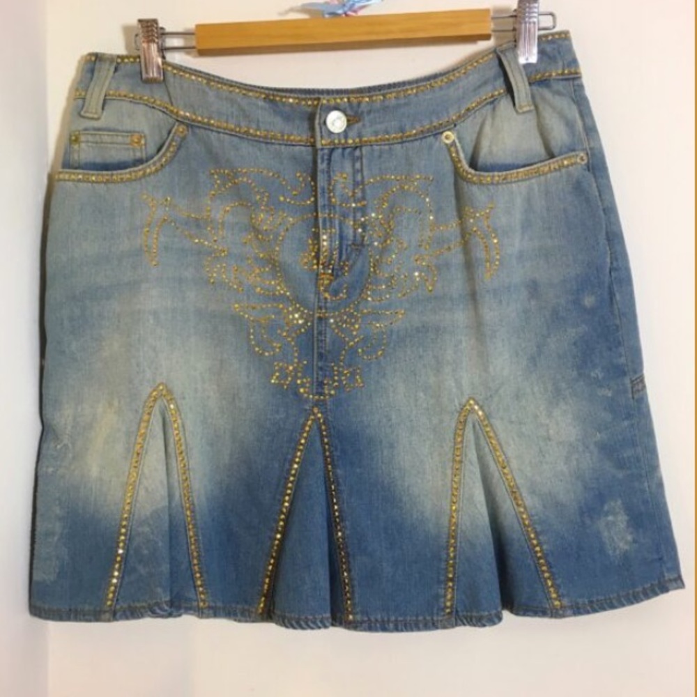 VERSACE JEANS COUTURE Denim Skirt